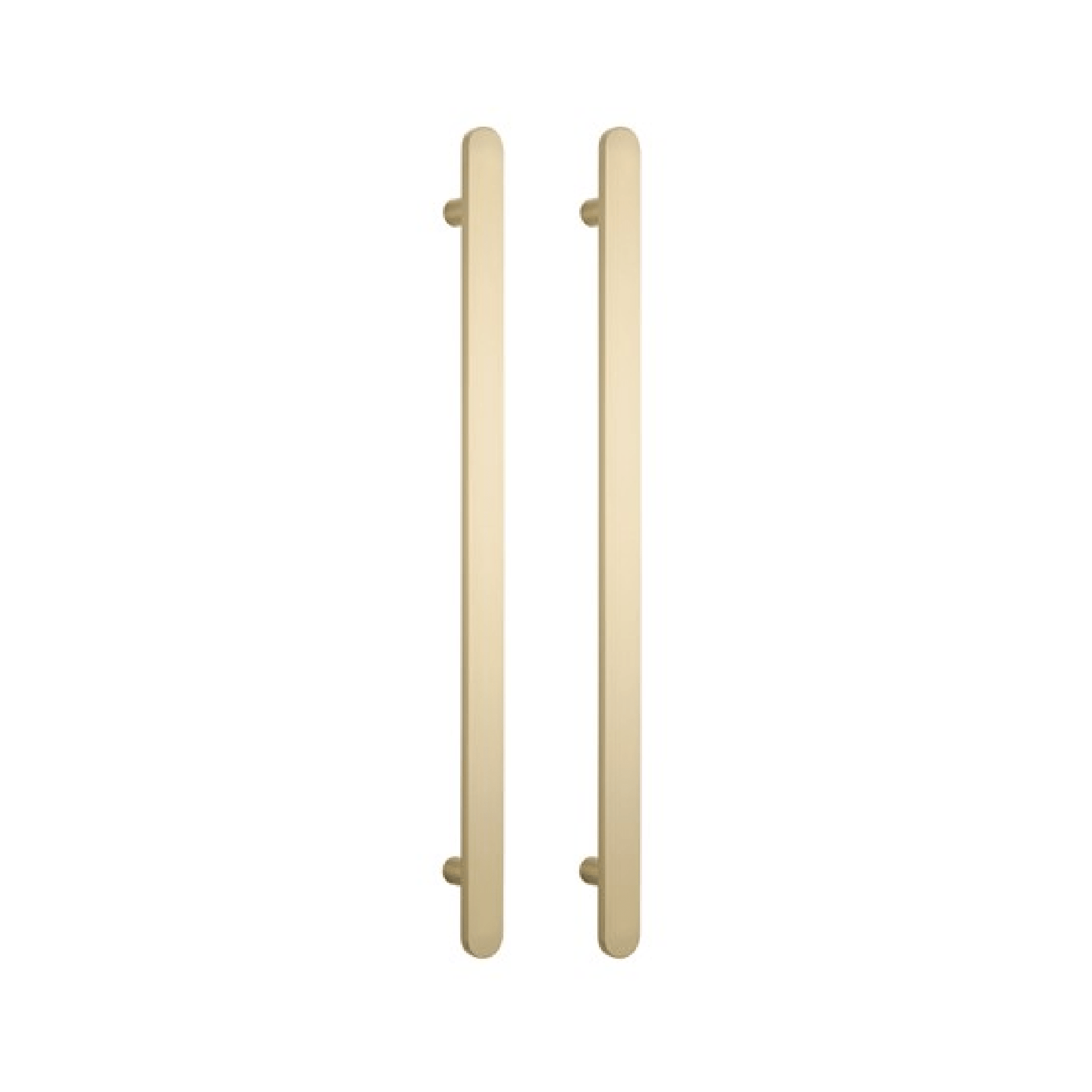 RADIANT - LG - FVTR - 930 Heated Vertical Flat Bar Towel Rail 50x930mm Light Gold - Heated Towel Rails - from our - Radiant - supplier–available at Bathroom City Perth