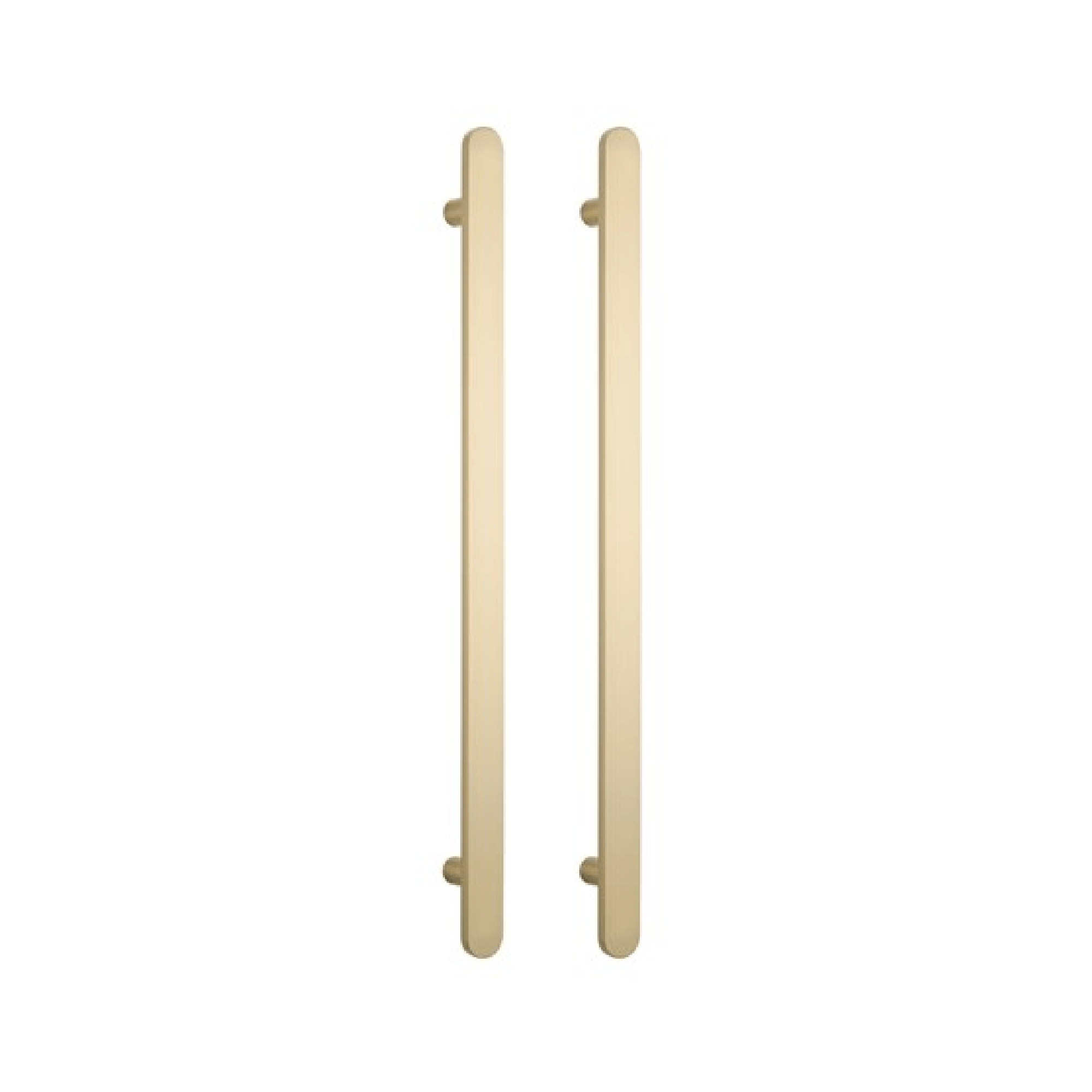 RADIANT - LG - FVTR - 930 Heated Vertical Flat Bar Towel Rail 50x930mm Light Gold - Heated Towel Rails - from our - Radiant - supplier–available at Bathroom City Perth