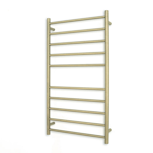 RADIANT - LG - RTR02 - HEATED ROUND LADDER 600 X 1100 MM LIGHT GOLDHeated Towel Rails – available at Bathroom City Perth