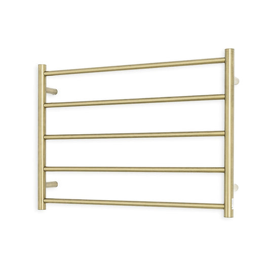 RADIANT - LG - RTR03 - HEATED ROUND LADDER 750 X 550 MM LIGHT GOLD Heated Towel Rails from our Radiant supplier – available at Bathroom City Perth