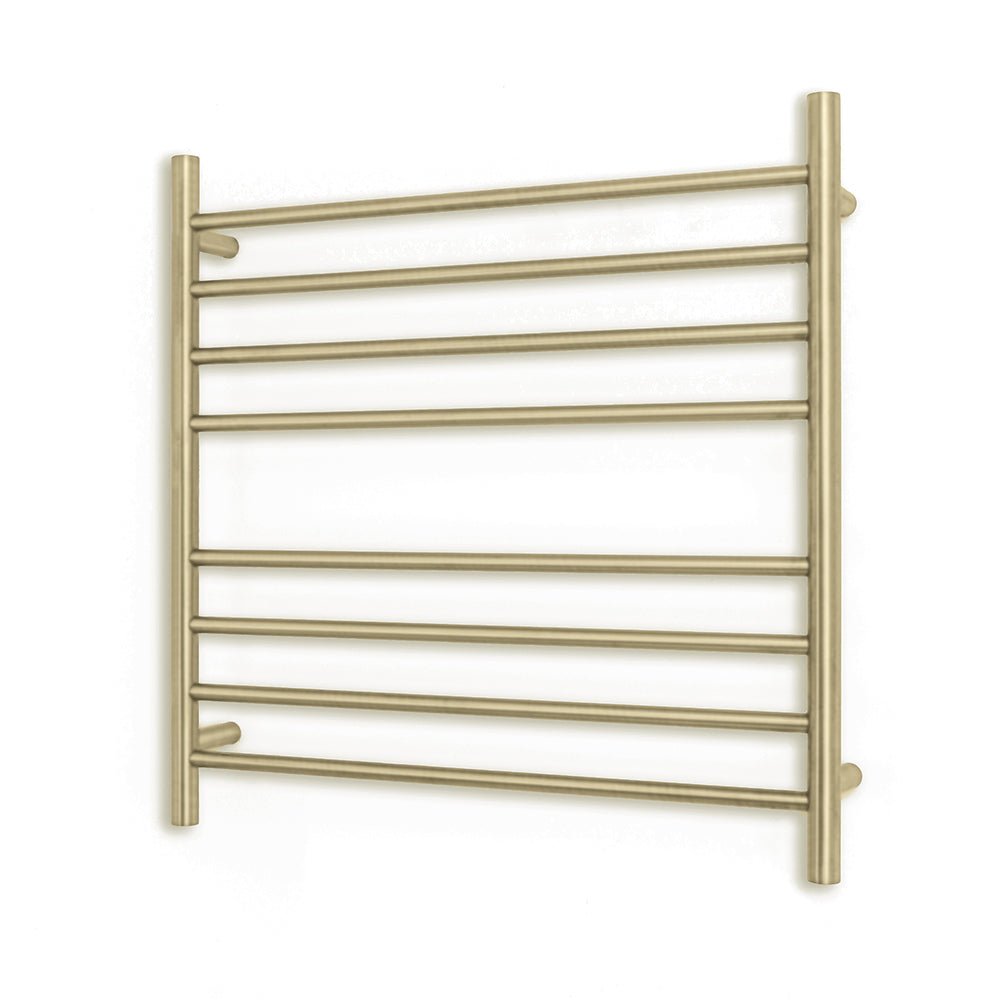 RADIANT - LG - RTR06 Heated Round Ladder 750x750mm Light Gold - Heated Towel Rails - from our - Radiant - supplier–available at Bathroom City Perth