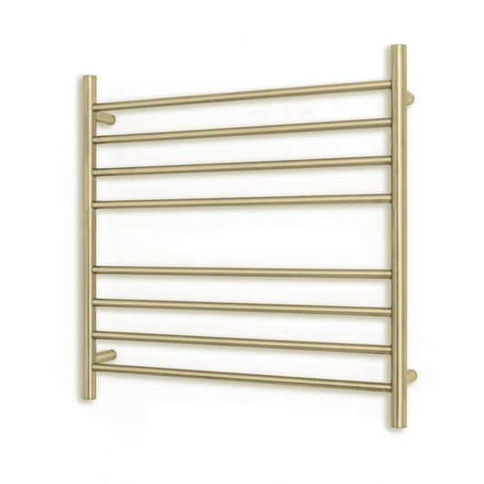 RADIANT - LG - RTR06 Heated Round Ladder 750x750mm Light Gold - Heated Towel Rails - from our - Radiant - supplier–available at Bathroom City Perth