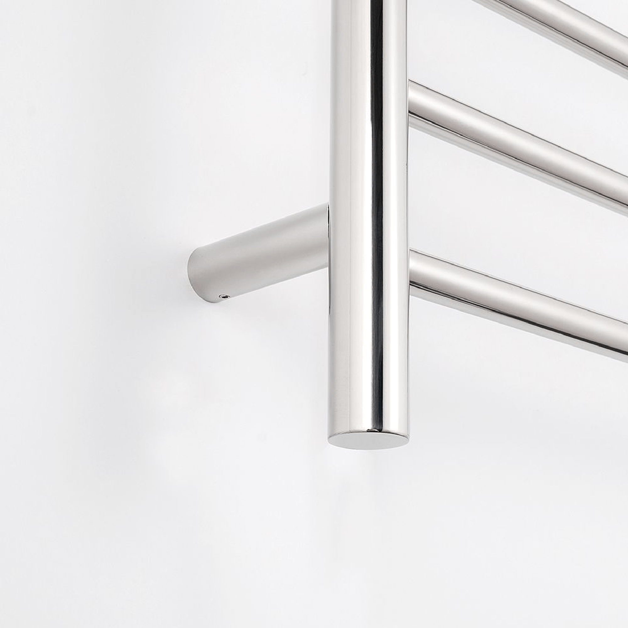RADIANT - RTR06 Heated Round Ladder 750x750mm Mirror Polished - Heated Towel Rails - from our - Radiant - supplier–available at Bathroom City Perth