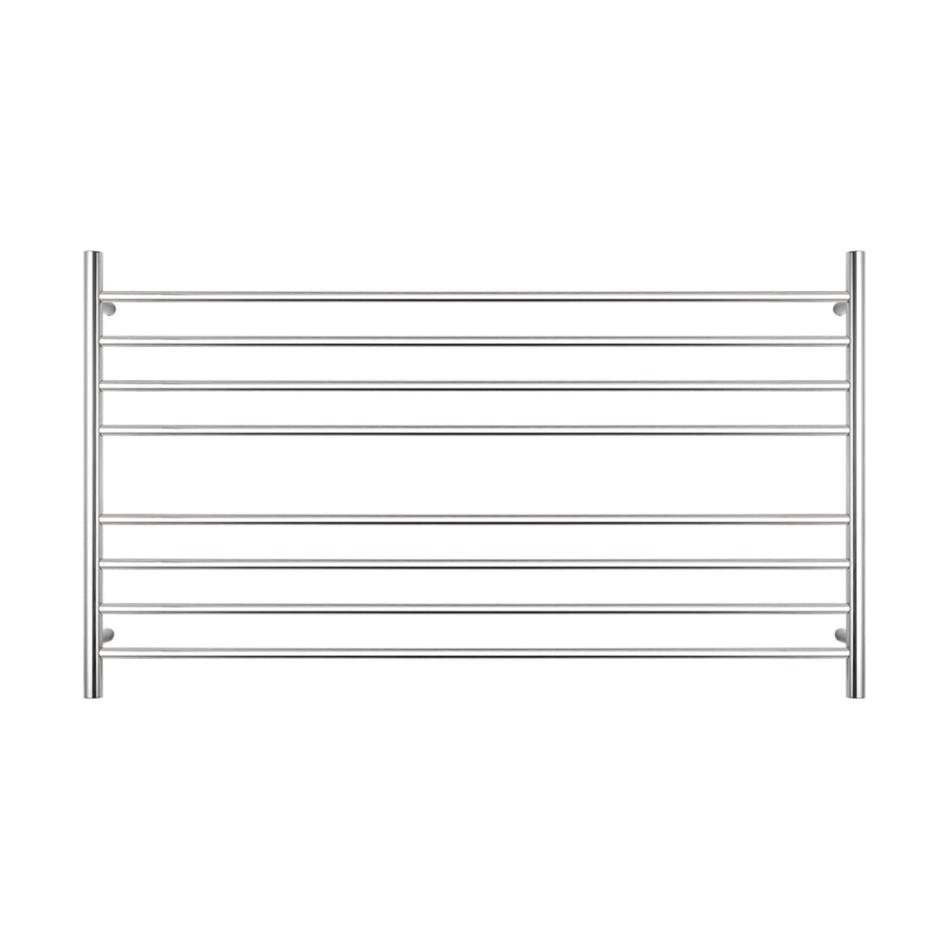 RADIANT - RTR09 Heated Round Ladder 1300x750mm Mirror Polished - Heated Towel Rails - from our - Radiant - supplier–available at Bathroom City Perth