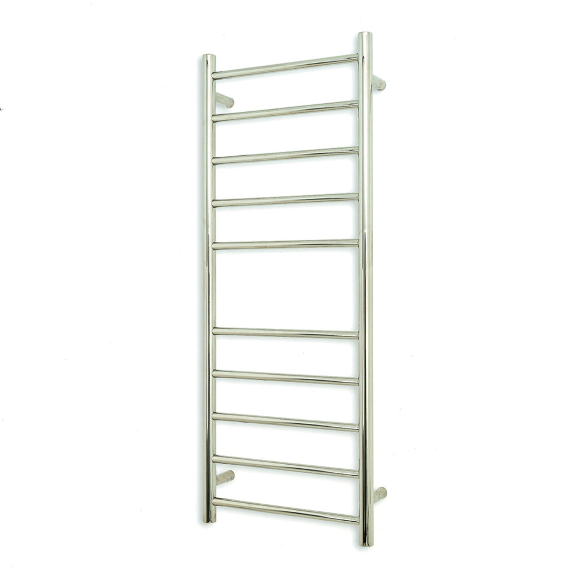 RADIANT - RTR430 Heated Round Ladder 430x1100mm Mirror Polished - Heated Towel Rails - from our - Radiant - supplier–available at Bathroom City Perth