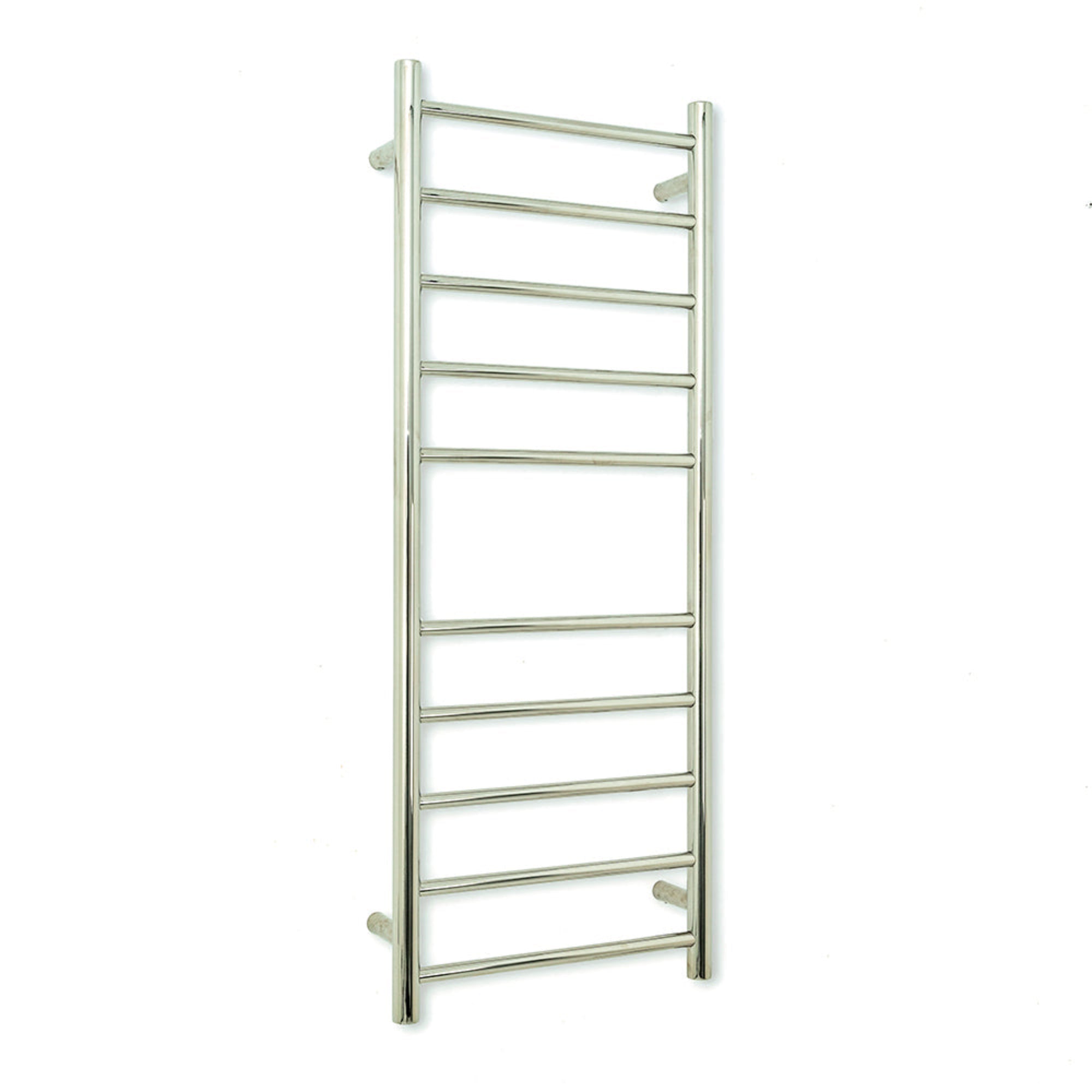 RADIANT - RTR430 Heated Round Ladder 430x1100mm Mirror Polished - Heated Towel Rails - from our - Radiant - supplier–available at Bathroom City Perth