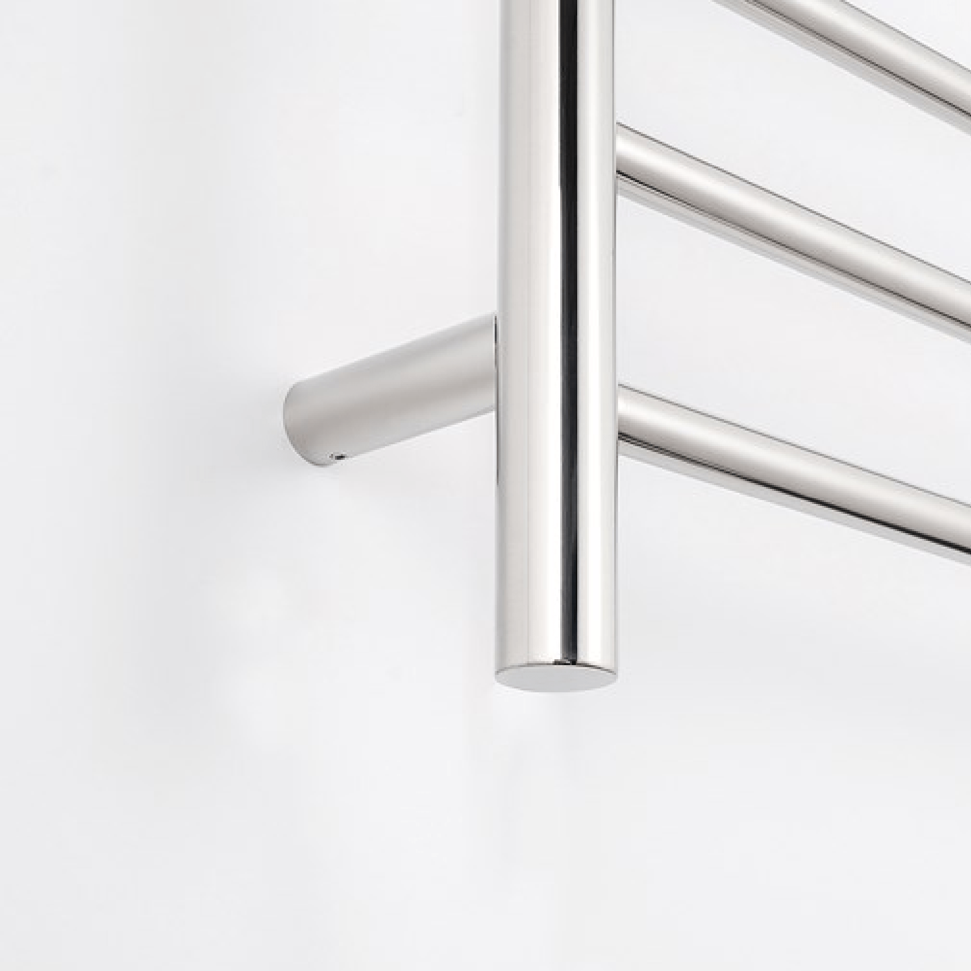 RADIANT - RTR430 Heated Round Ladder 430x1100mm Mirror Polished - Heated Towel Rails - from our - Radiant - supplier–available at Bathroom City Perth