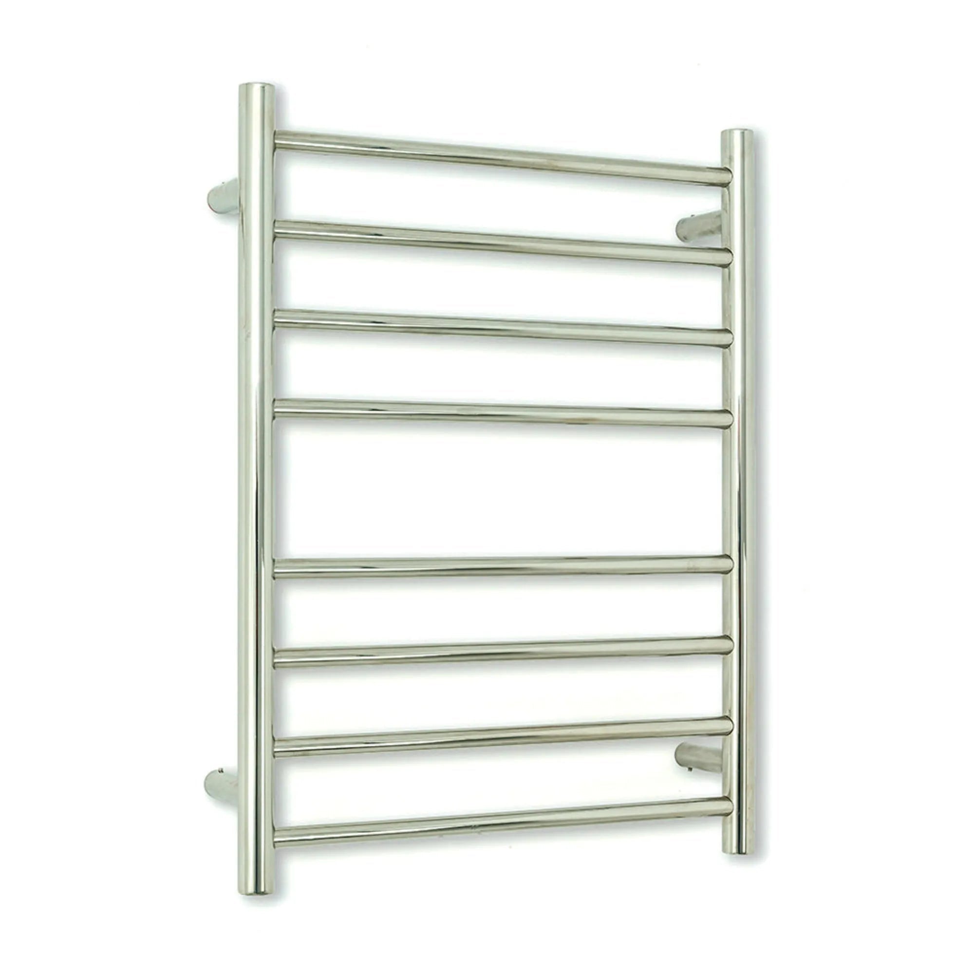 RADIANT - RTR530 Heated Round Ladder 530x700 mm Mirror Polished-Heated Towel Rails-from our-Radiant-supplier–available at Bathroom City Perth