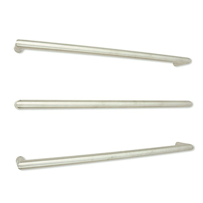 RADIANT - SBRTR - 800 Low Voltage Single Round Bar 800mm Mirror Polished - Heated Towel Rails - from our - Radiant - supplier–available at Bathroom City Perth