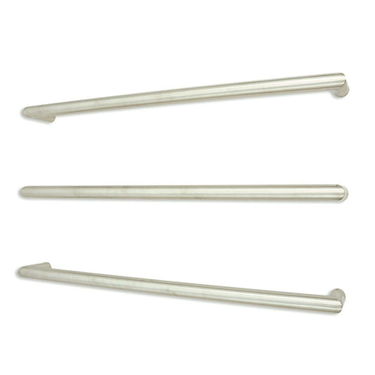 RADIANT - SBRTR - 800 Low Voltage Single Round Bar 800mm Mirror Polished - Heated Towel Rails - from our - Radiant - supplier–available at Bathroom City Perth