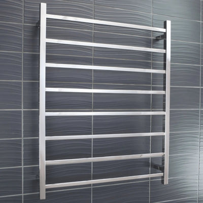 RADIANT - STR05 Heated Square Ladder 800x1000mm Mirror Polished-Heated Towel Rails-from our-Radiant-supplier–available at Bathroom City Perth