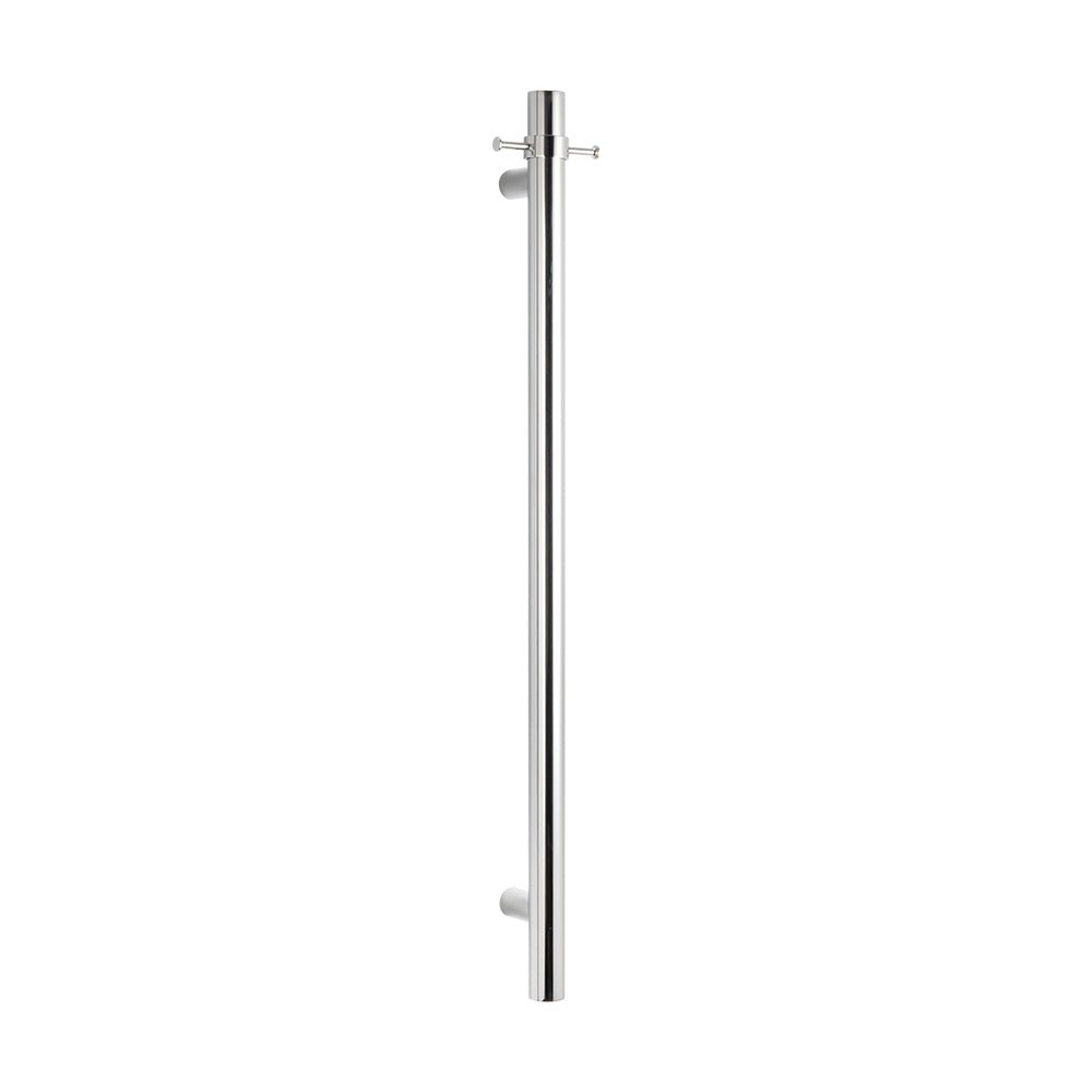 RADIANT - VTR - 950 Heated Vertical Towel Rail 40x950mm Mirror Polished - Heated Towel Rails - from our - Radiant - supplier–available at Bathroom City Perth