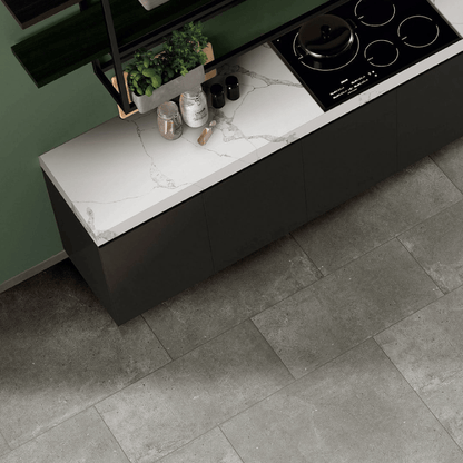 SW - Paradigm Grey 300x600mm Matt - tiles - from our - Stoneworld - supplier–available at Bathroom City Perth