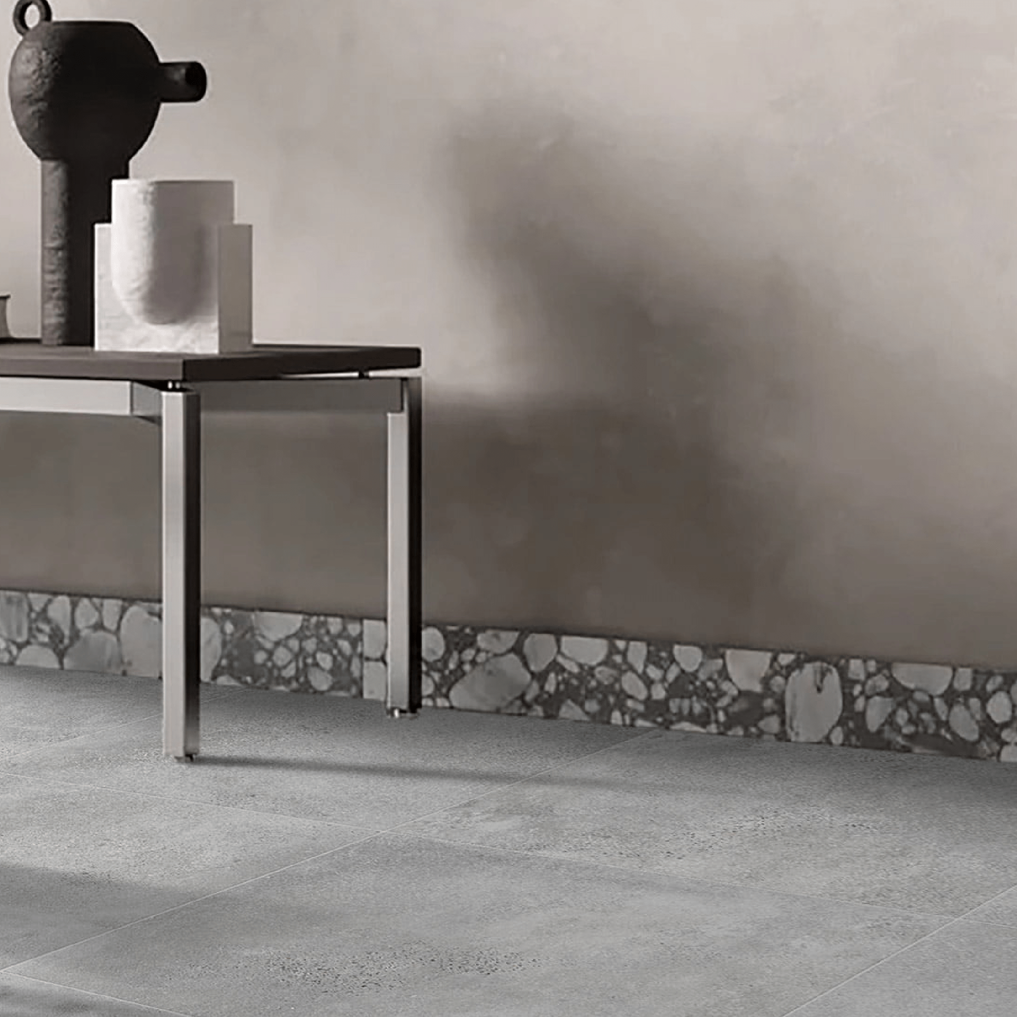 SW - Terracrete Grey 450x450mm Matt Smooth Grip - Tiles - from our - Stoneworld - supplier–available at Bathroom City Perth