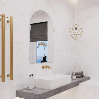 THERMOGROUP - AC7510HN Church Shape Polished Edge Mirror with Hangers-Mirror-from our-THERMORAIL-supplier–available at Bathroom City Perth