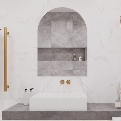 THERMOGROUP - AC7510HN Church Shape Polished Edge Mirror with Hangers-Mirror-from our-THERMORAIL-supplier–available at Bathroom City Perth