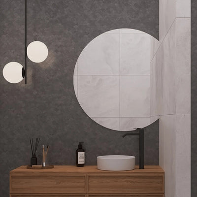 THERMOGROUP - HD9075HN D Shaped Polished Edge Mirror-Mirror-from our-THERMORAIL-supplier–available at Bathroom City Perth