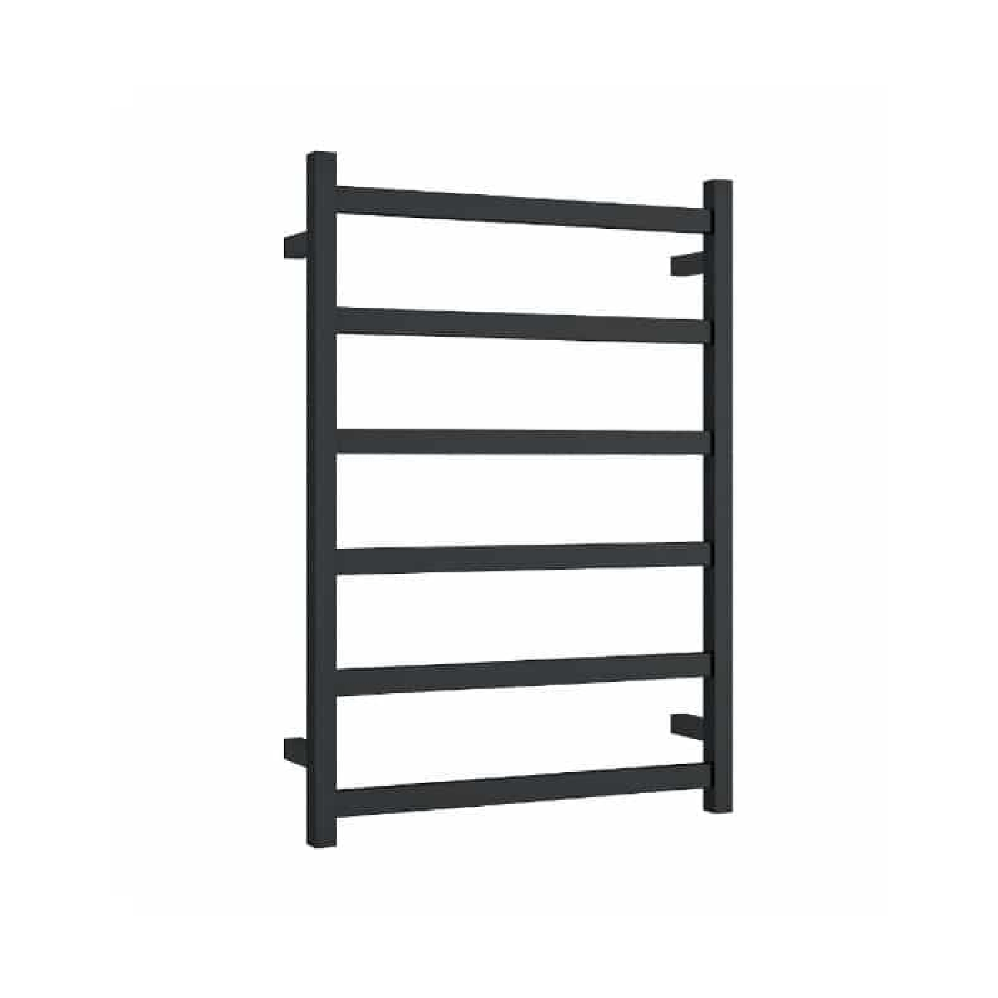 THERMORAIL - BS48MB Matt Black Square Ladder Heated Towel Rail - Heated Towel Rails - from our - THERMORAIL - supplier–available at Bathroom City Perth
