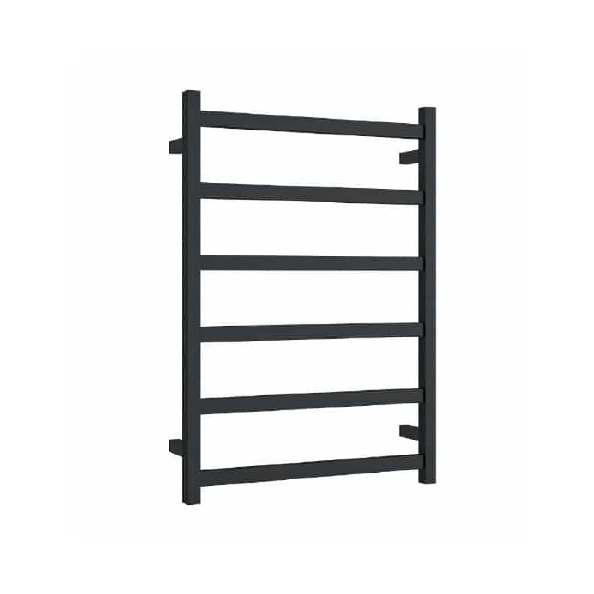 THERMORAIL - BS48MB Matt Black Square Ladder Heated Towel Rail - Heated Towel Rails - from our - THERMORAIL - supplier–available at Bathroom City Perth