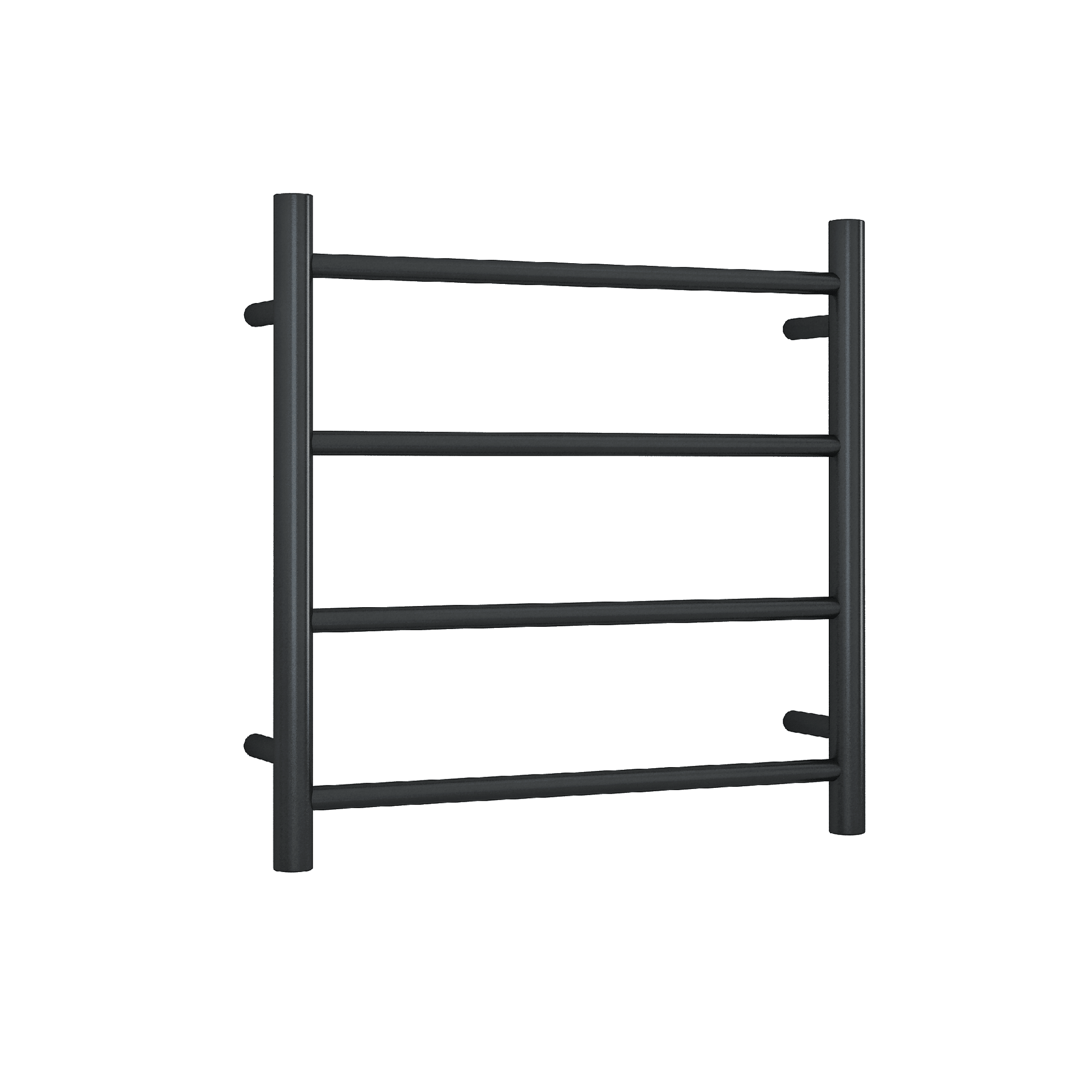THERMORAIL - SR2512B 12Volt Matt Black Round Ladder Heated Towel Rail - Heated Towel Rails - from our - THERMORAIL - supplier–available at Bathroom City Perth