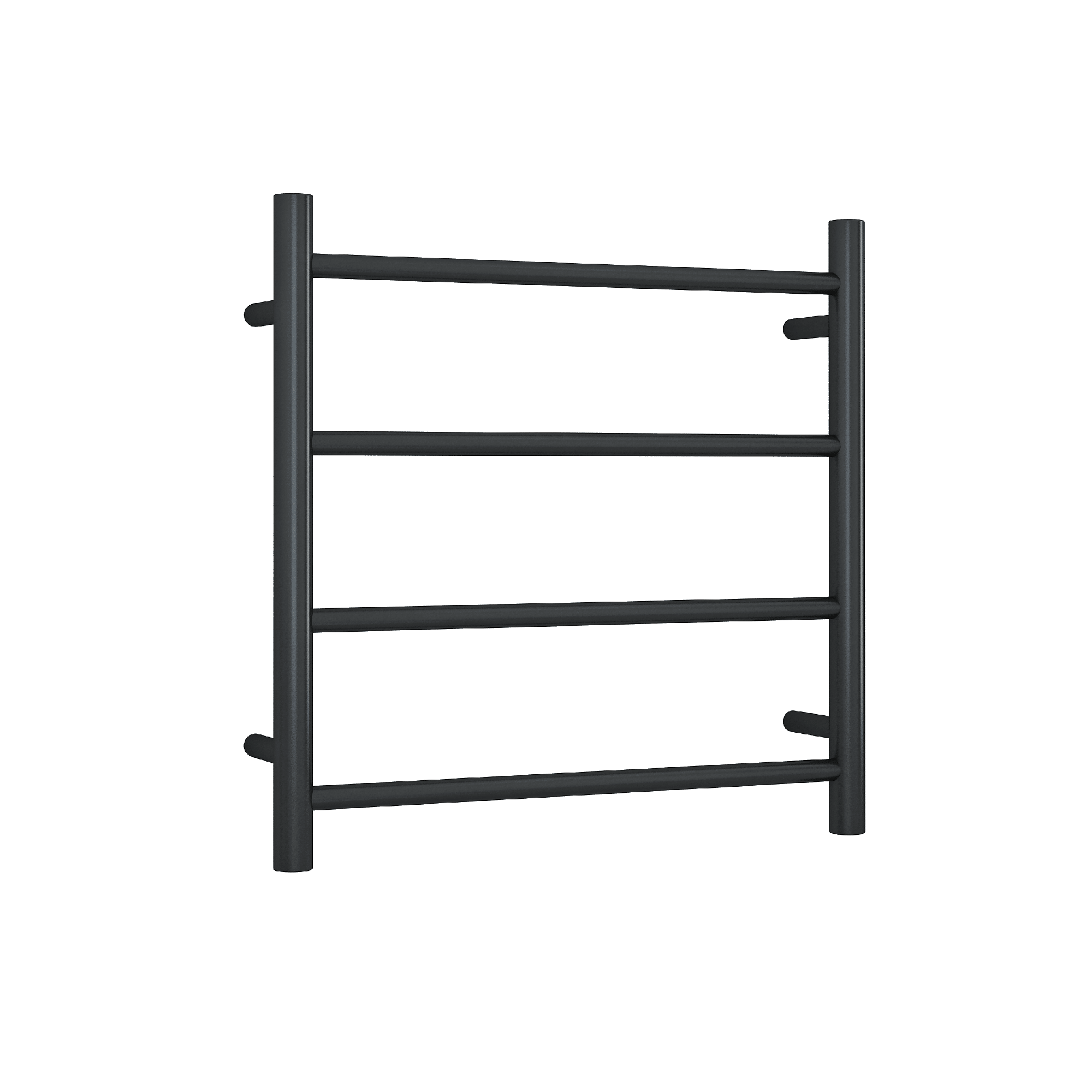 THERMORAIL - SR2512B 12Volt Matt Black Round Ladder Heated Towel Rail - Heated Towel Rails - from our - THERMORAIL - supplier–available at Bathroom City Perth