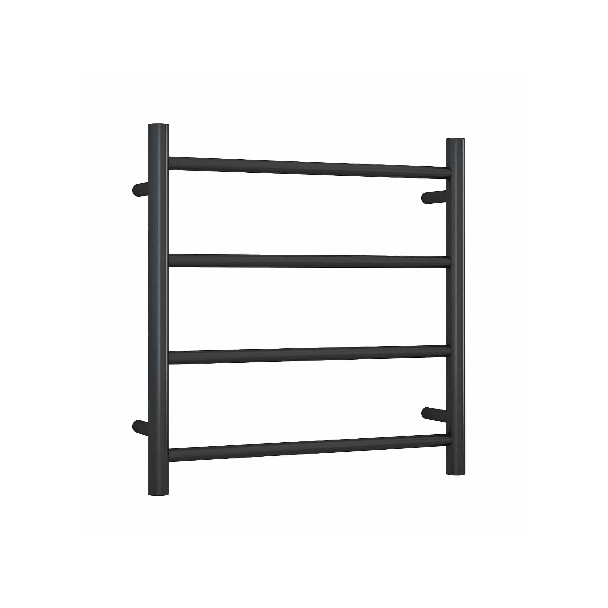 THERMORAIL - SR25MB Matt Black Round Ladder Heated Towel Rail - Heated Towel Rails - from our - THERMORAIL - supplier–available at Bathroom City Perth