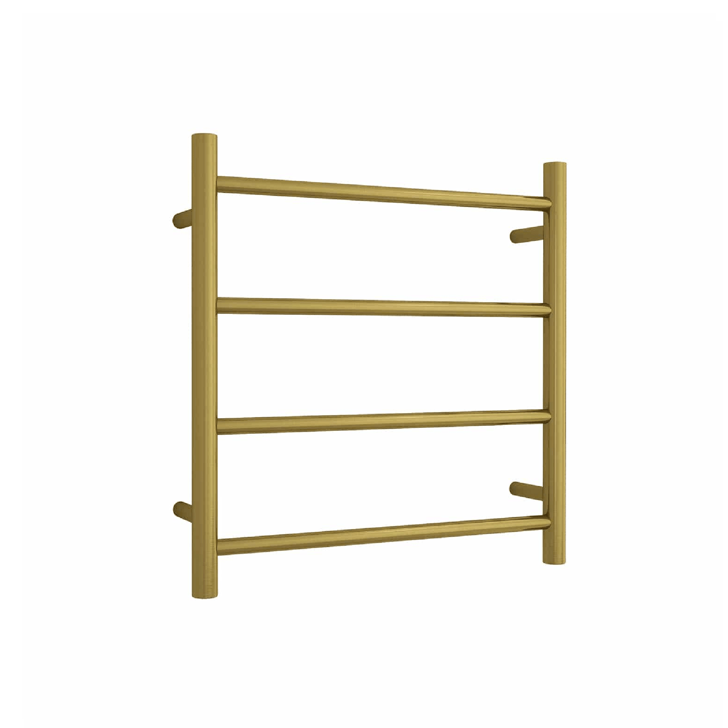 THERMORAIL - SR25MBG Brushed Gold Round Ladder Heated Towel Rail - Heated Towel Rails - from our - THERMORAIL - supplier–available at Bathroom City Perth