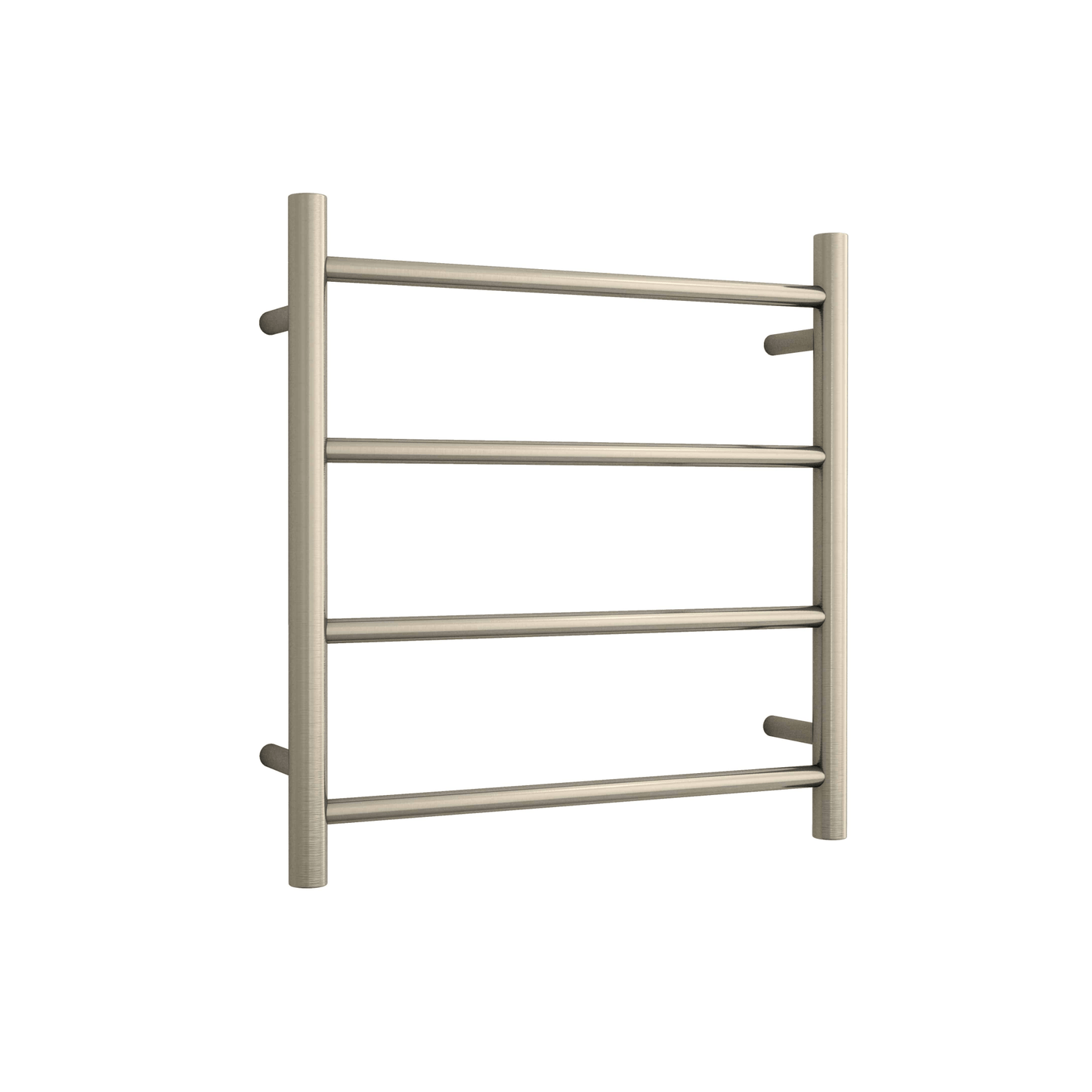 THERMORAIL - SR25MBN Brushed Nickel Round Ladder Heated Towel Rail - Heated Towel Rails - from our - THERMORAIL - supplier–available at Bathroom City Perth
