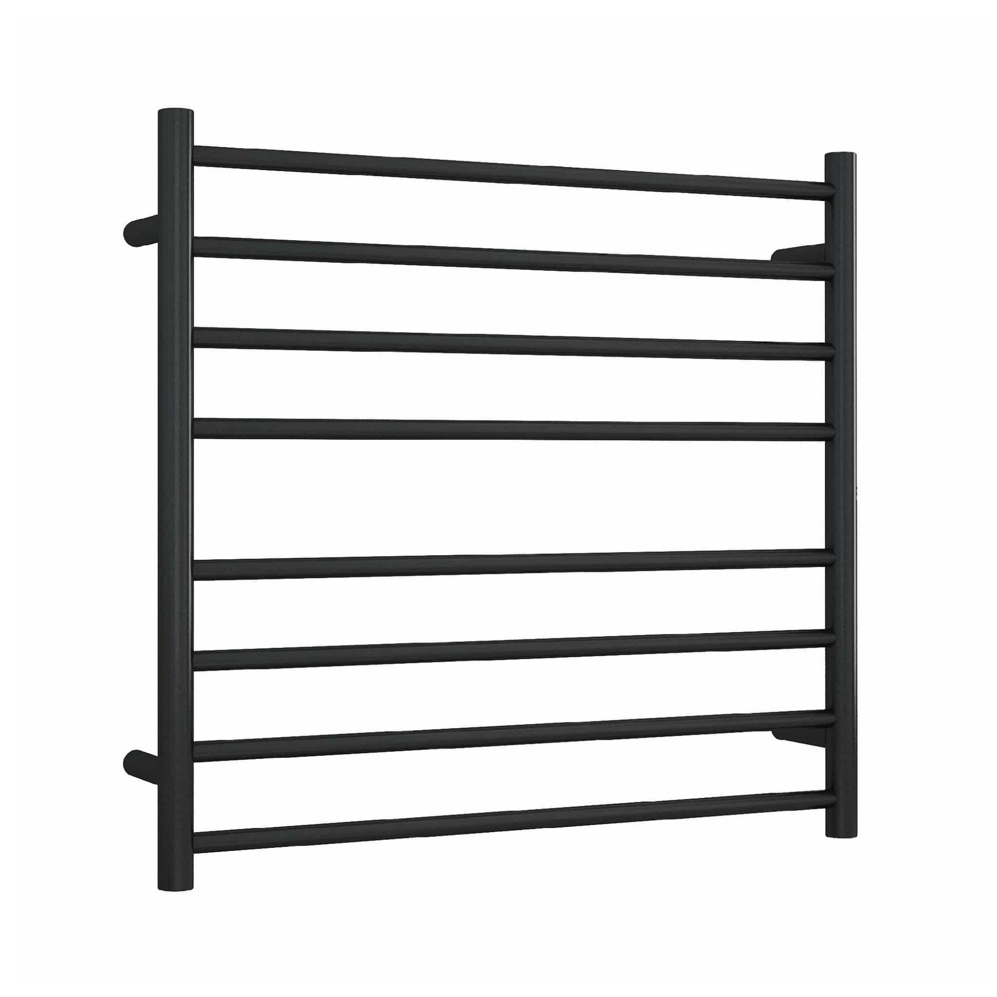THERMORAIL - SR33MB Matt Black Round Ladder Heated Towel Rail - Heated Towel Rails - from our - THERMORAIL - supplier–available at Bathroom City Perth