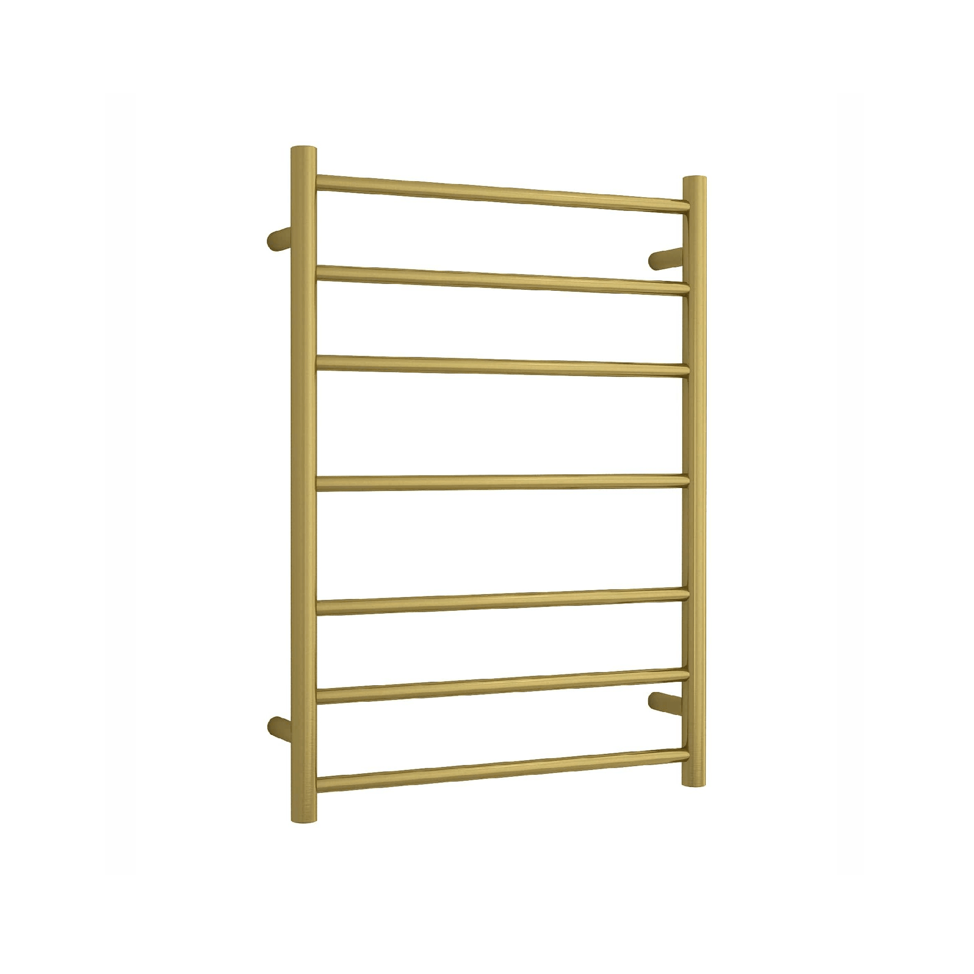 THERMORAIL - SR44MBG Brushed Gold Round Ladder Heated Towel Rail - Heated Towel Rails - from our - THERMORAIL - supplier–available at Bathroom City Perth