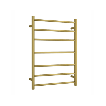 THERMORAIL - SR44MBG Brushed Gold Round Ladder Heated Towel Rail - Heated Towel Rails - from our - THERMORAIL - supplier–available at Bathroom City Perth