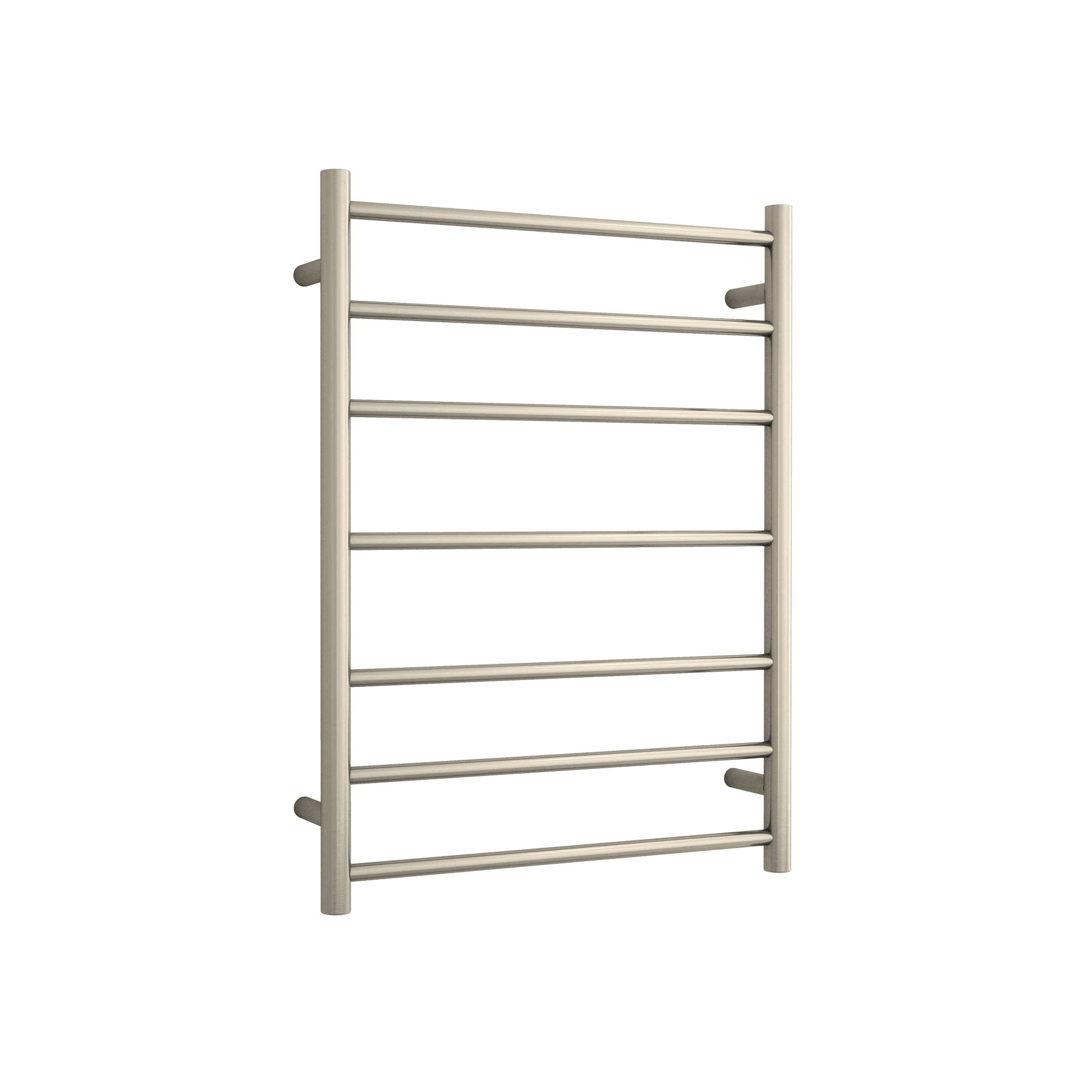 THERMORAIL - SR44MBN Brushed Nickel Round Ladder Heated Towel Rail - Heated Towel Rails - from our - THERMORAIL - supplier–available at Bathroom City Perth
