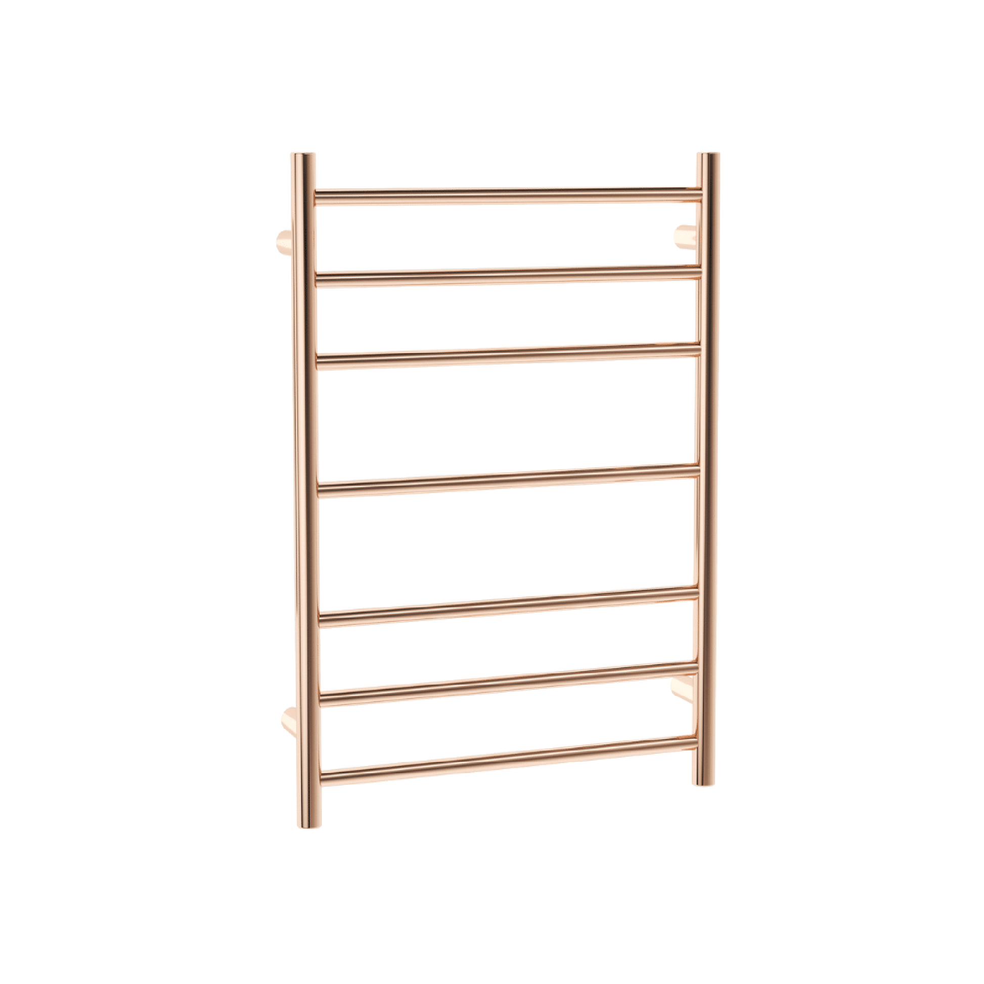 THERMORAIL - SR44MRG Polished Rose Gold Round Heated Ladder Rail - Heated Towel Rails - from our - THERMORAIL - supplier–available at Bathroom City Perth