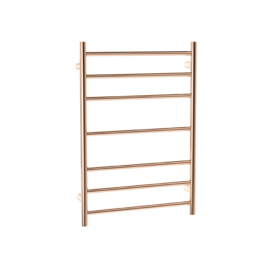 THERMORAIL - SR44MRG Polished Rose Gold Round Heated Ladder Rail - Heated Towel Rails - from our - THERMORAIL - supplier–available at Bathroom City Perth