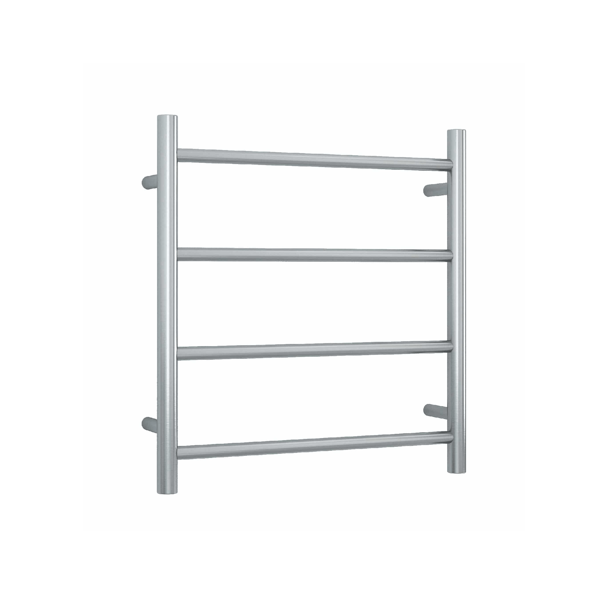 THERMORAIL - SRB25M Brushed Straight Round Ladder Heated Towel Rail - Heated Towel Rails - from our - THERMORAIL - supplier–available at Bathroom City Perth