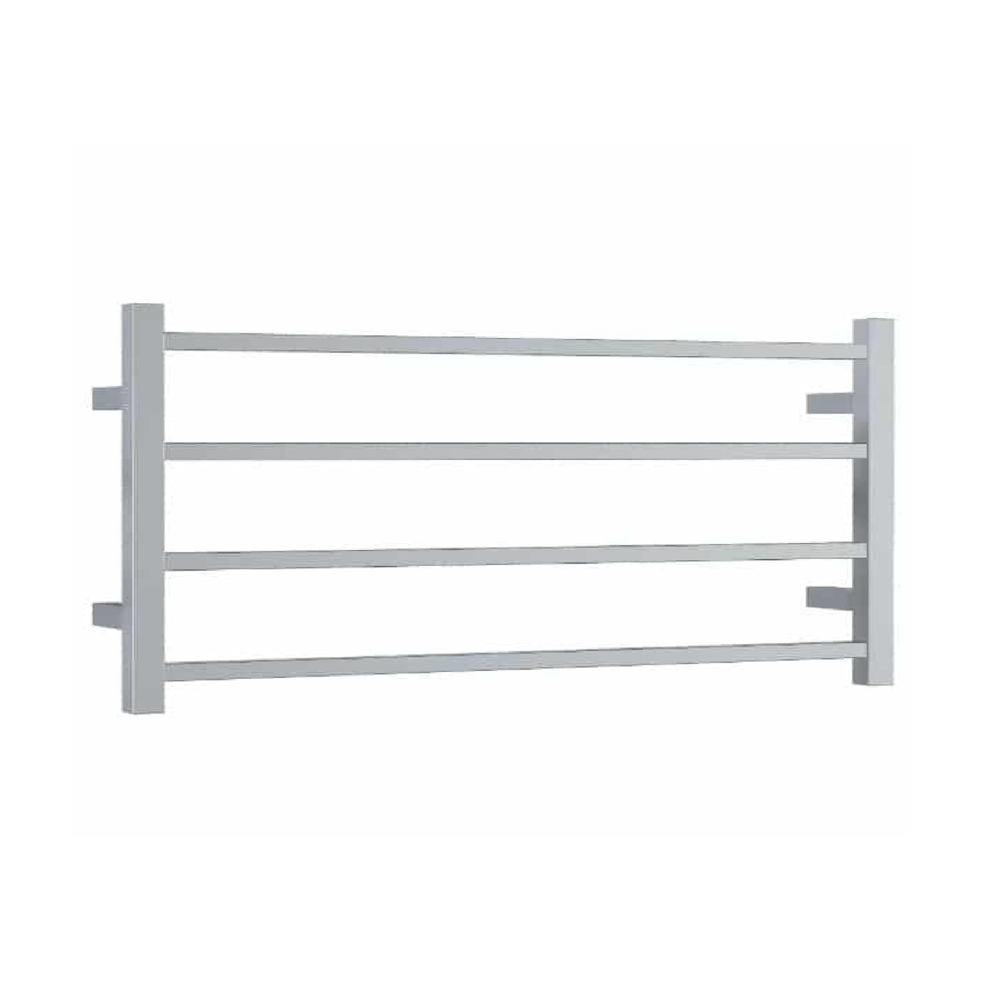 THERMORAIL - SS81M Straight Square Polished Ladder Heated Towel Rail - Heated Towel Rails - from our - THERMORAIL - supplier–available at Bathroom City Perth