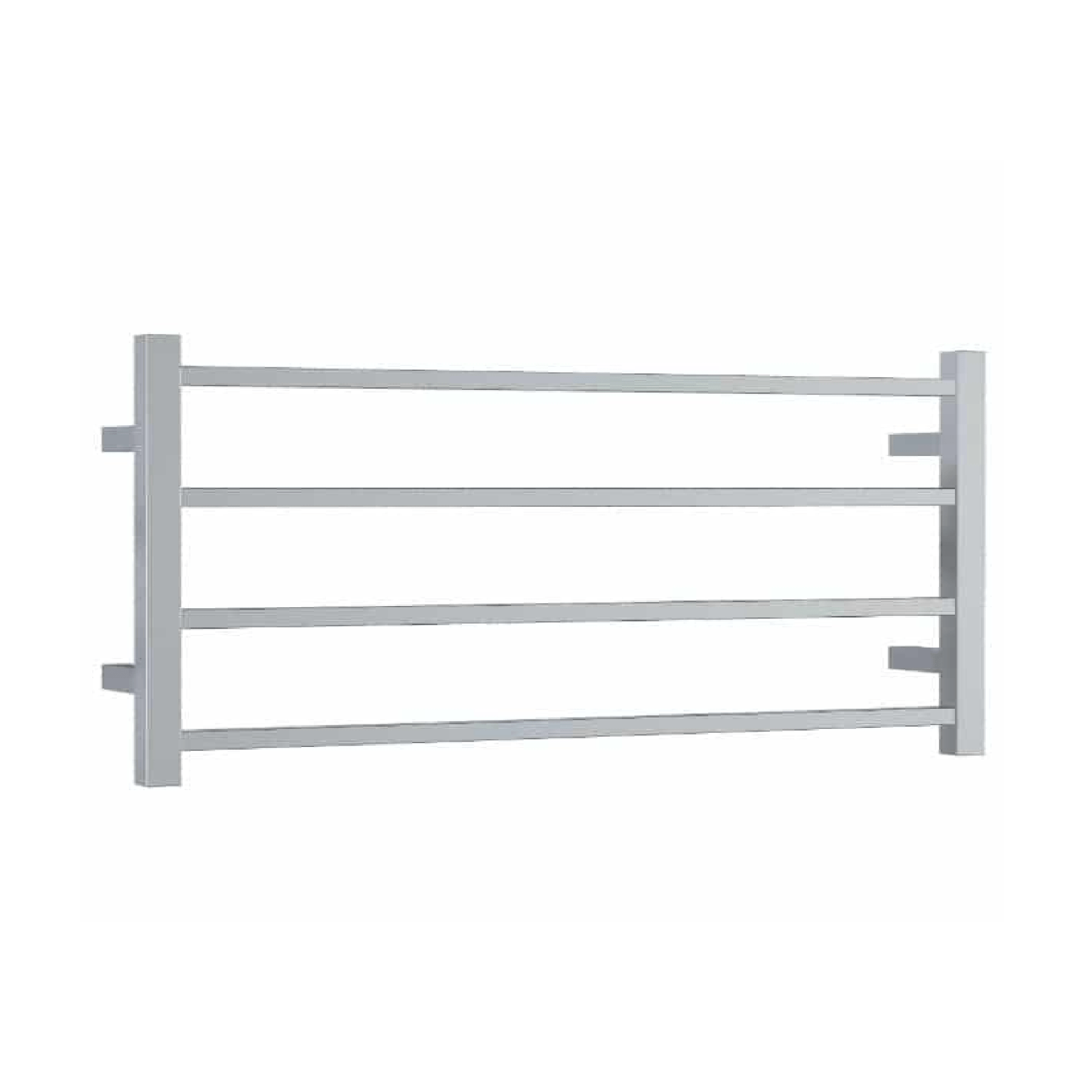 THERMORAIL - SS81M Straight Square Polished Ladder Heated Towel Rail - Heated Towel Rails - from our - THERMORAIL - supplier–available at Bathroom City Perth
