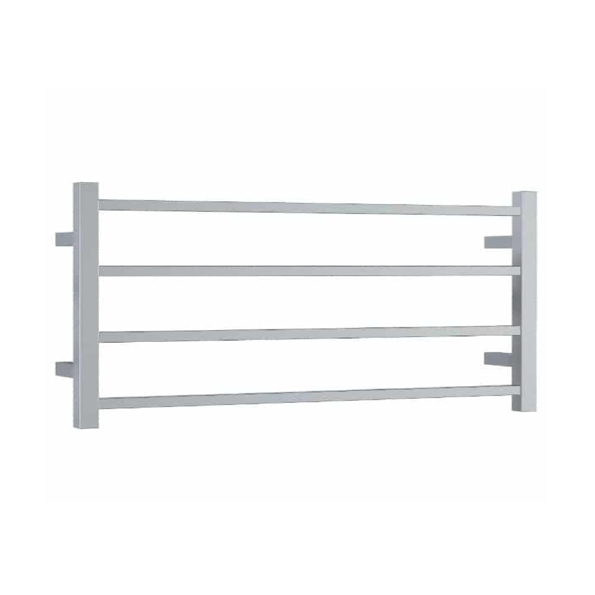 THERMORAIL - SS81M Straight Square Polished Ladder Heated Towel Rail - Heated Towel Rails - from our - THERMORAIL - supplier–available at Bathroom City Perth