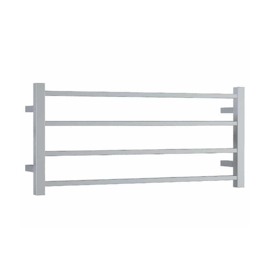 THERMORAIL - SS81M Straight Square Polished Ladder Heated Towel Rail - Heated Towel Rails - from our - THERMORAIL - supplier–available at Bathroom City Perth