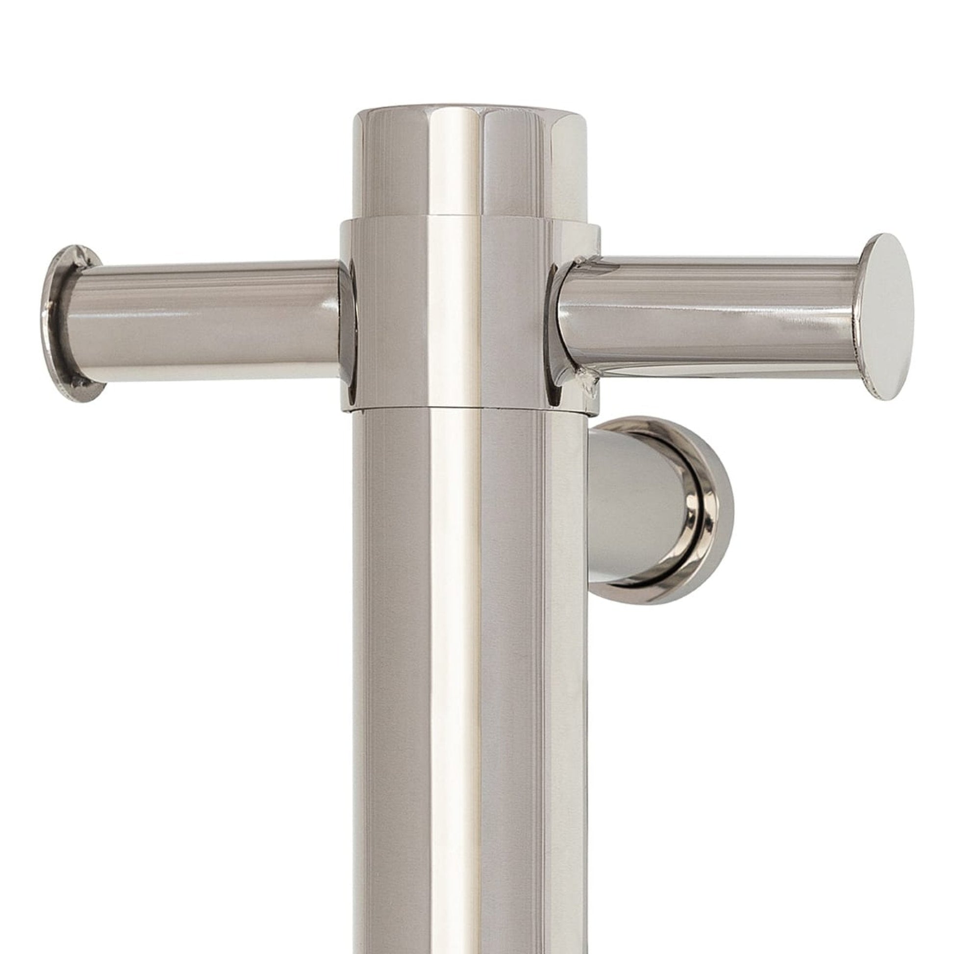 THERMORAIL - VS900H Straight Round Vertical Single Polished Heated Towel RailHeated Towel Rails – available at Bathroom City Perth