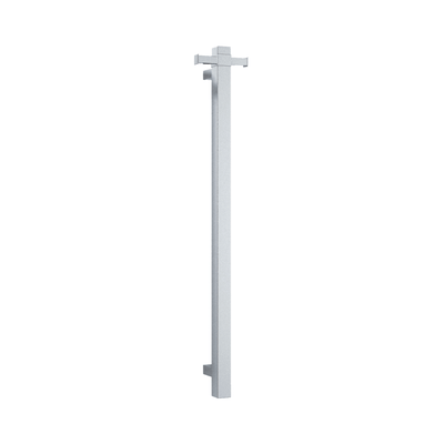 THERMORAIL - VS900SH Square Vertical Single Bar Polished Heated Towel Rail - Heated Towel Rails - from our - THERMORAIL - supplier–available at Bathroom City Perth