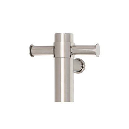THERMORAIL - VSH900H Round 240Volt Vertical Single Polished Heated Towel Rail - Heated Towel Rails - from our - THERMORAIL - supplier–available at Bathroom City Perth