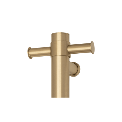 THERMORAIL - VSH900HBB Brushed Brass 240Volt Vertical Single Heated Rail - Heated Towel Rails - from our - THERMORAIL - supplier–available at Bathroom City Perth