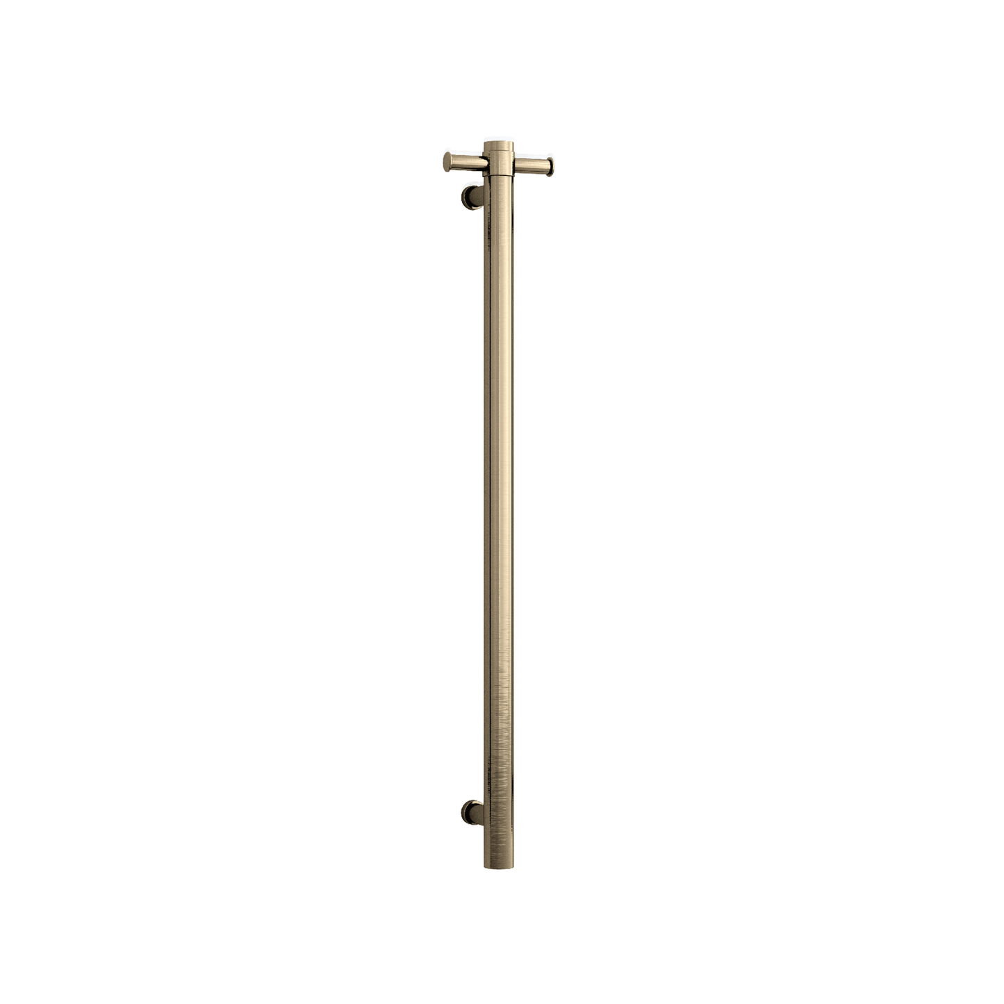 THERMORAIL - VSH900HBB Brushed Brass 240Volt Vertical Single Heated Rail - Heated Towel Rails - from our - THERMORAIL - supplier–available at Bathroom City Perth