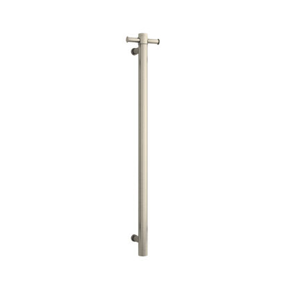THERMORAIL - VSH900HBN Brushed Nickel 240Volt Vertical Single Heated Rail - Heated Towel Rails - from our - THERMORAIL - supplier–available at Bathroom City Perth