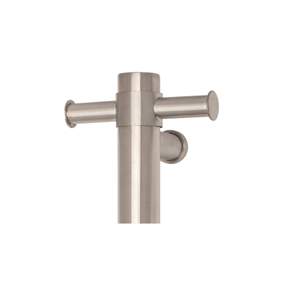 THERMORAIL - VSH900HBR Brushed Round 240Volt Vertical Single Heated Rail - Heated Towel Rails - from our - THERMORAIL - supplier–available at Bathroom City Perth