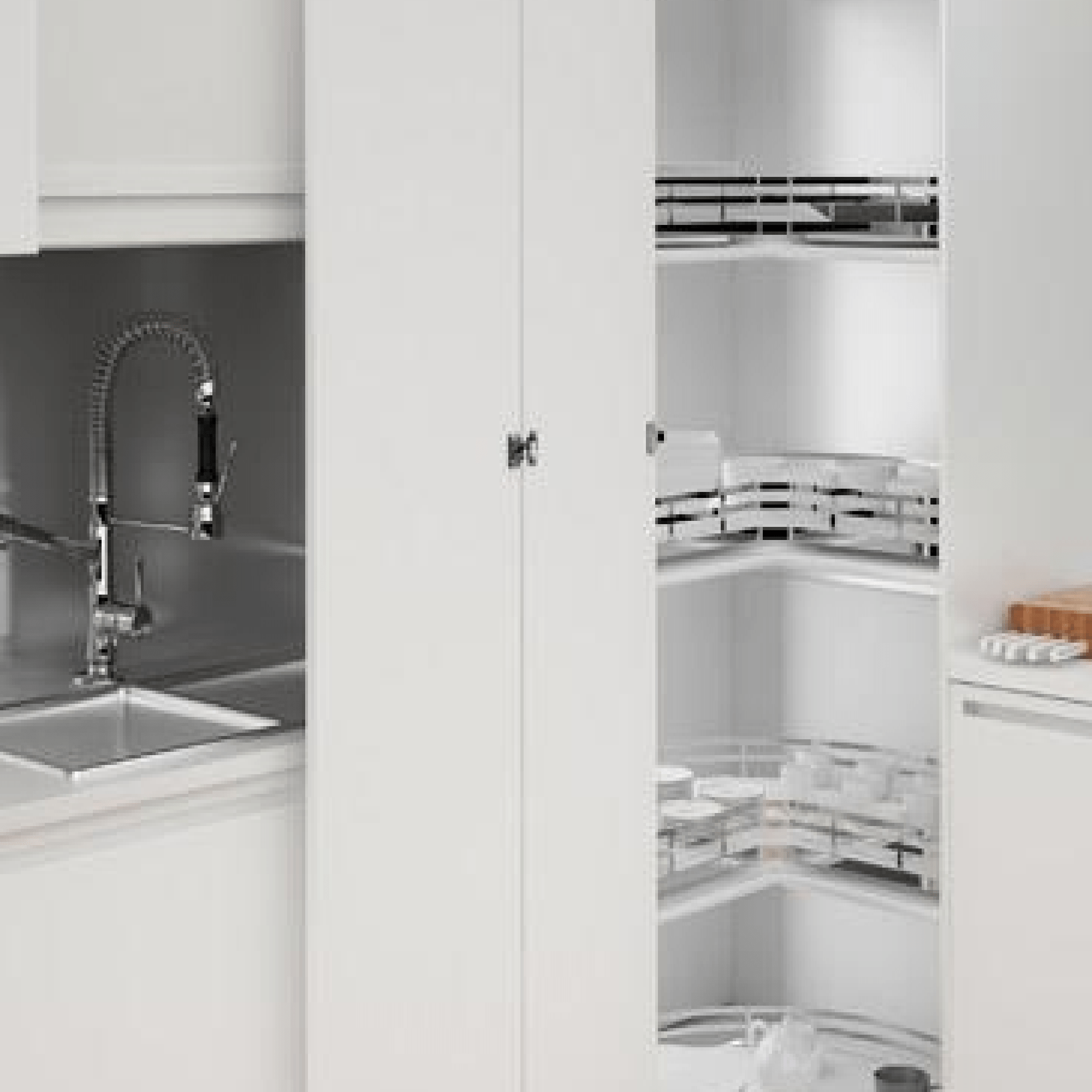 W&B - SIGE™ 3/4 Carousel Shelf - Kitchen Shelf - from our - Wilson & Bradley - supplier–available at Bathroom City Perth