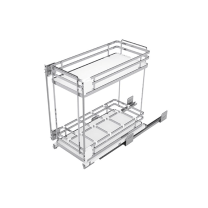 W&B - SIGE™ 450mm Bottom Mount Soft Close Bottle Rack - Kitchen Shelf - from our - Wilson & Bradley - supplier–available at Bathroom City Perth