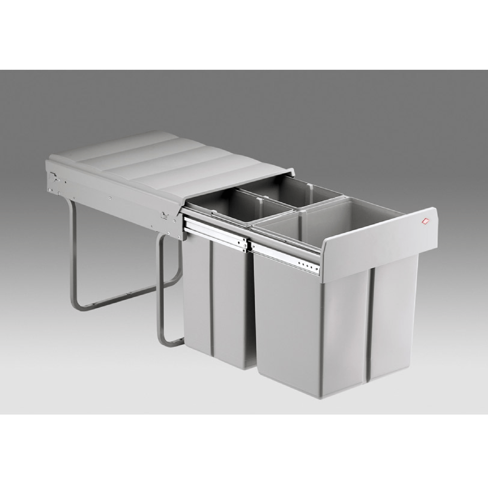 W&B - Wesco 40L (1x20L + 2x10L) Plastic Hand Pull Trio Waste Bin - Kitchen Bin - from our - Wilson & Bradley - supplier–available at Bathroom City Perth