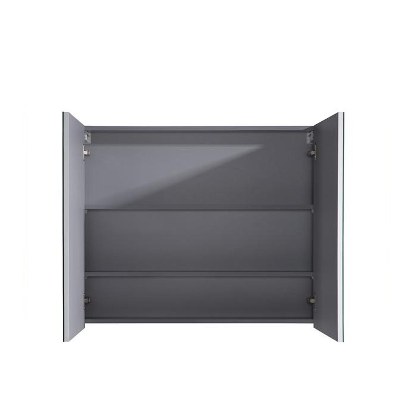 MELA - PORTER 600 Gloss White Mirror Cabinet with Doors